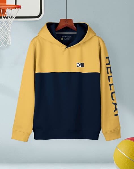 Hellcat Colorblock Hoodie with Full Sleeves