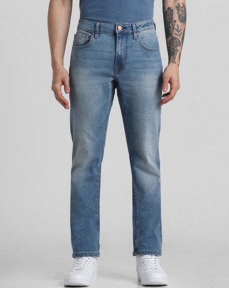 JJITIM JJDAVIS JJ 974 SN Slim Straight Fit jeans | Medium Blue | Jack &  Jones®