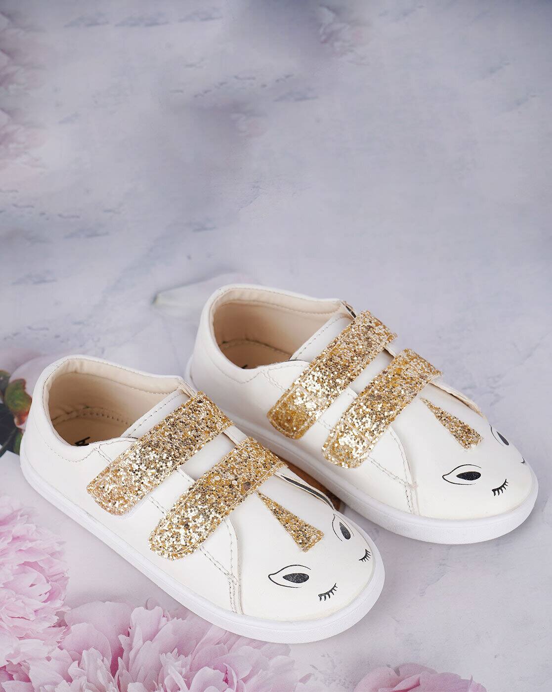 Buy Gold Casual Shoes for Girls by BOYZ N GALZ Online