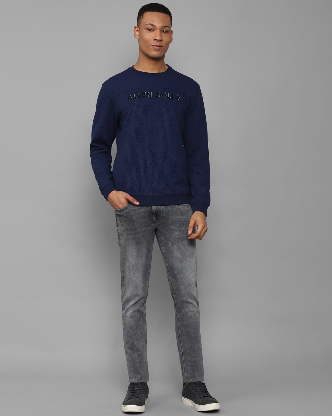 Allen solly best sale blue sweatshirt