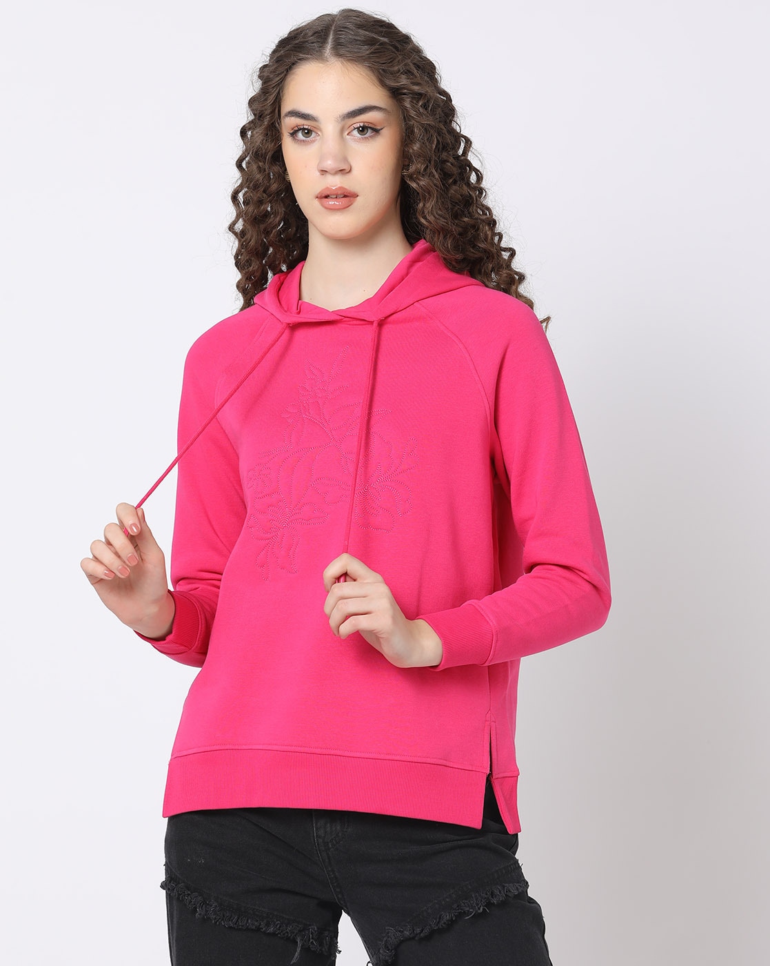 Fuschia deals pink hoodie