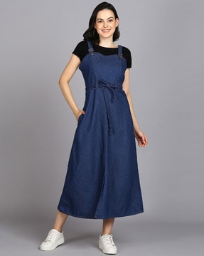 Denim Dresses For Womens on Sale - Buy Womens Clothes Online - AJIO