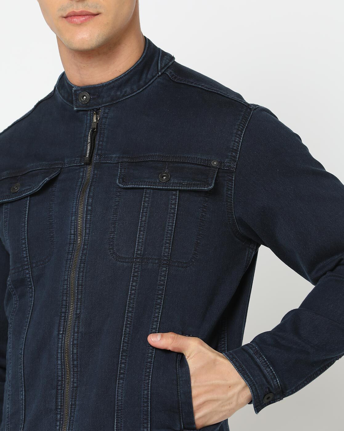 WESTFALL Upside Down Denim Jacket in Black | Lyst UK