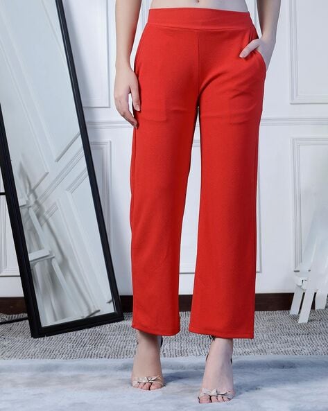 Phase of Trend Regular Fit Women Red, White Trousers - Buy Phase of Trend  Regular Fit Women Red, White Trousers Online at Best Prices in India |  Flipkart.com