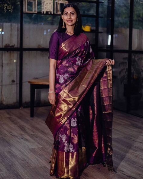 Buy online Women's Banarasi Saree With Blouse from ethnic wear for Women by  House Of Begum for ₹2839 at 59% off | 2024 Limeroad.com