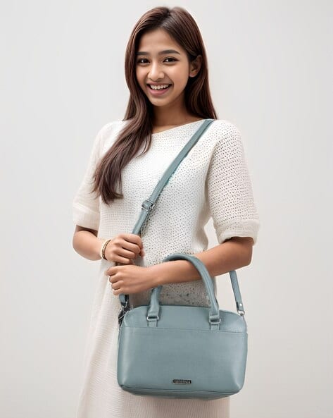 toteteca Satchel Bag with Detachable Shoulder Strap