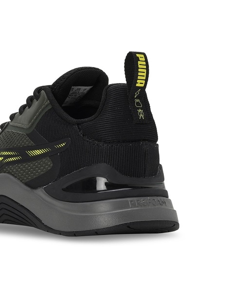 Puma noir discount et jaune fluo