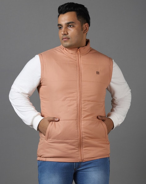 Plus Boxy Hooded Puffer With Half Placket | boohooMAN UK