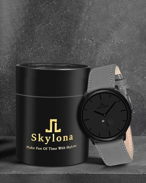 Skylona 16 Black Stainless Steel Watch Series Analogue For Men Boys Gift  Item | eBay