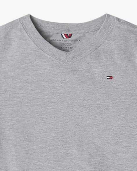 Grey tommy hilfiger online shirt