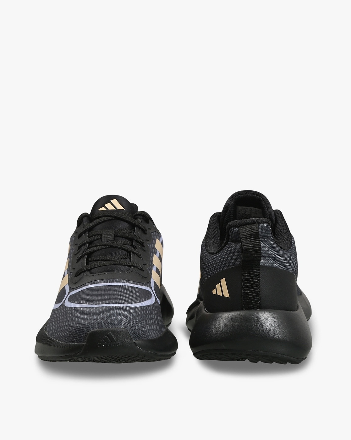 Adidas swift run on sale black and gold