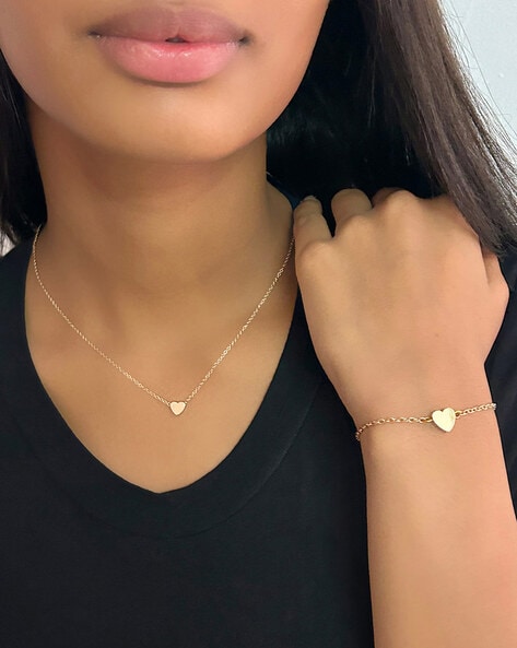TAKA Jewellery 916 Gold Heart-shaped with word Love Bracelet - TAKA  Jewellery