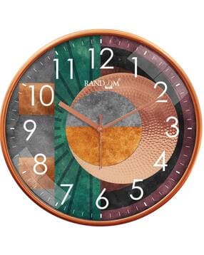 random Printed Plastic Round Wall Clock-picture-24