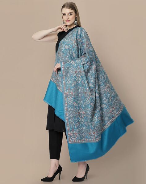 Women Paisley Woven Shawl Price in India