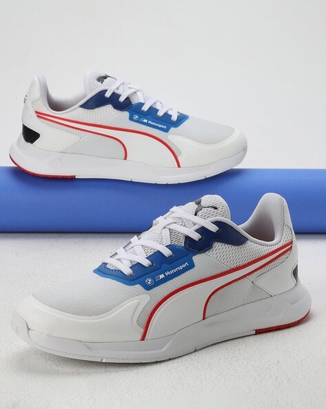 Buy PUMA White Mesh Regular Lace Up Mens Sports Shoes | Shoppers Stop