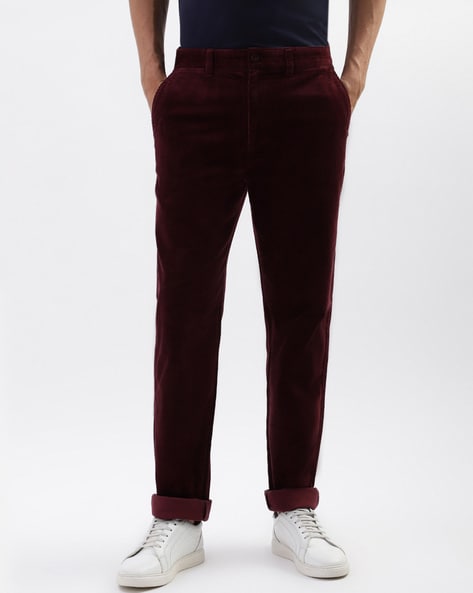 Weir - Burgundy - Ultra Slim Tailored Pants Melange | Suit Pants | Politix