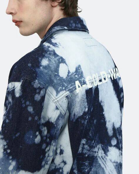 Buy A COLD WALL Hand Bleached Denim Jacket | Blue Color Men | AJIO