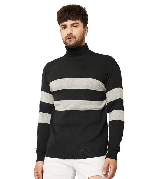 Black and 2024 white jumper mens