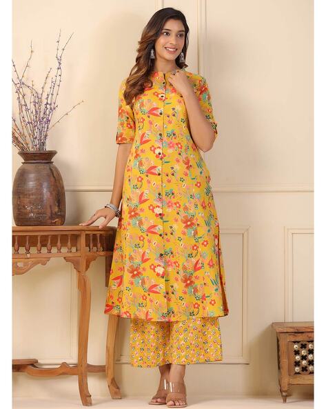 Buy Yellow Kurta Suit Sets for Women by SERONA FABRICS Online | Ajio.com