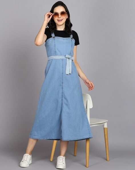 A-line Round-Neck Dress