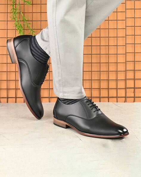 Buy Black Formal Shoes for Men by TORO BLU Online | Ajio.com