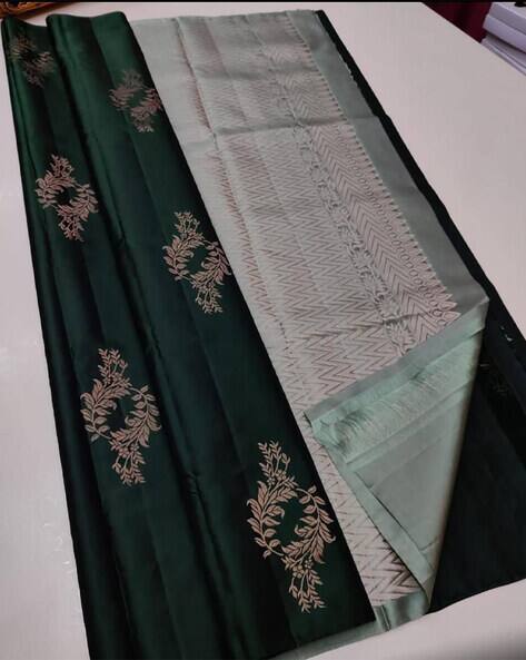 Bermondsey Woven Banarasi Saree with Contrast Border
