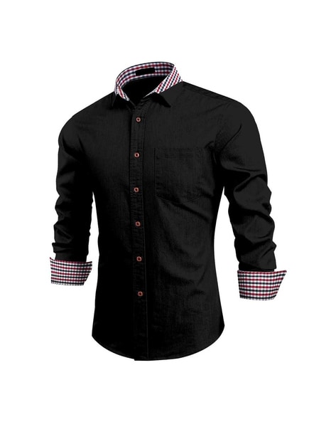 Buy Black Shirts for Men by VERTUSY Online