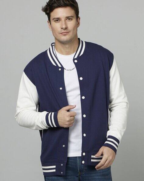 Biker Jacket with Button Closure