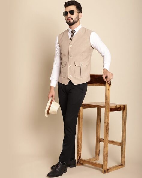 Formal dress with outlet nehru jacket