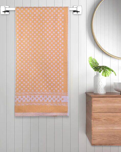 FABINALIV 300 GSM Polka-Dot Print Bath Towel 57" x 27"