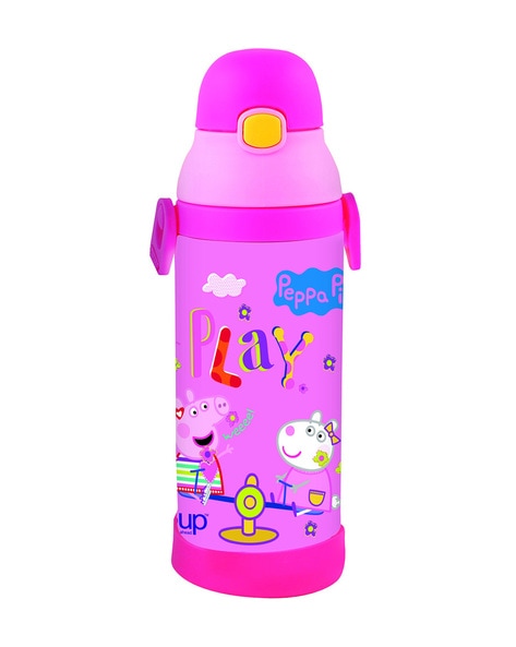 Peppa Pig Stainless Steel Flask Insulated Sipper Water Bottle for Boys Kids