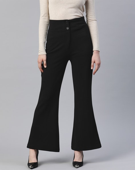 Black Bell Bottom Pant for Women