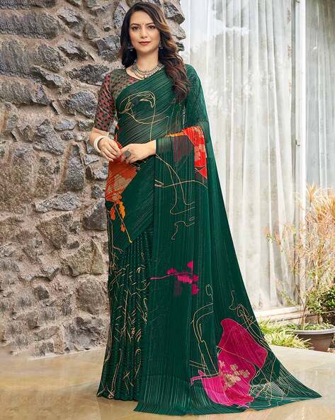 Shop Green Georgette for Festive|Party Wear Occasion at Soch India