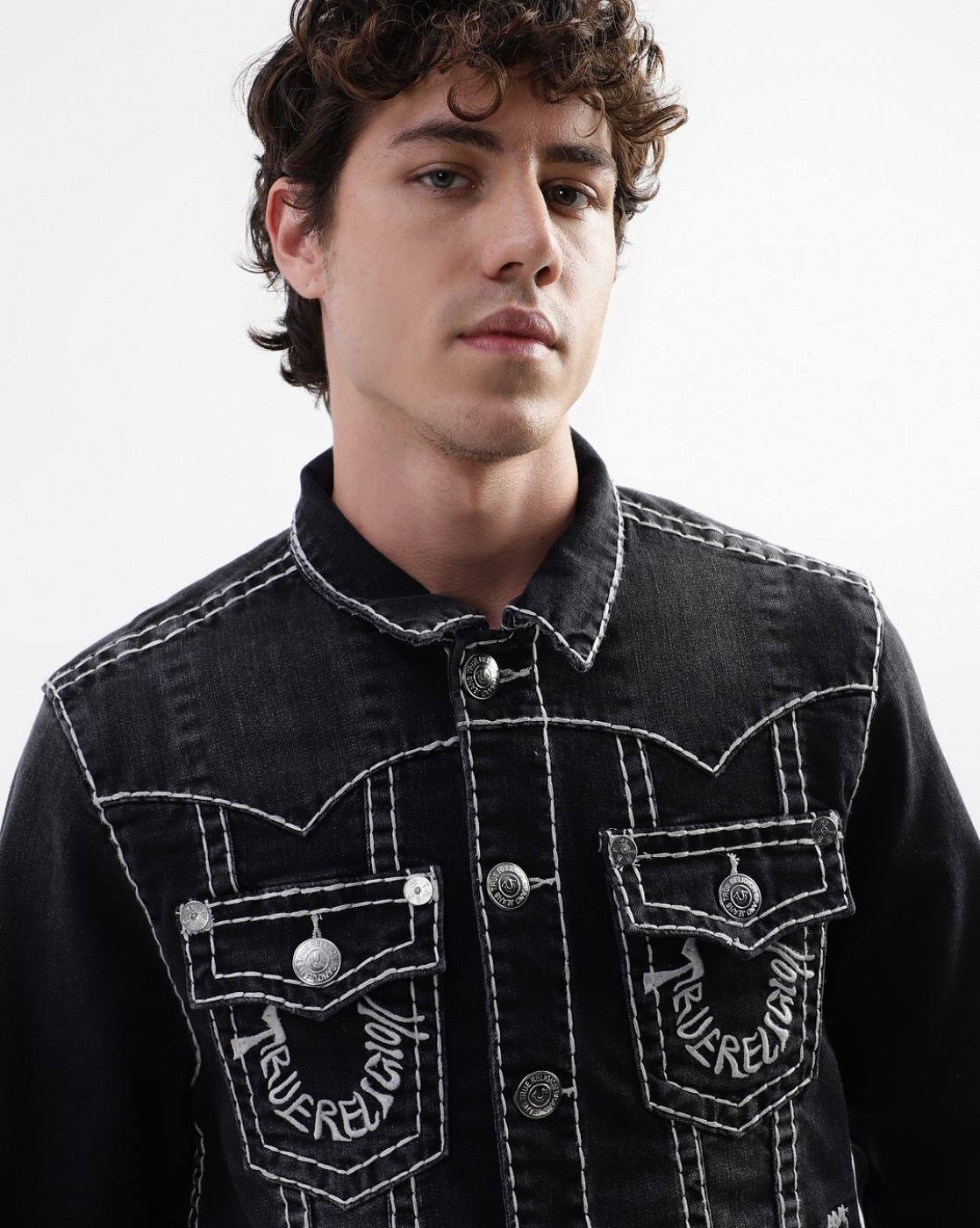 Buy Black Jackets & Coats for Men by TRUE RELIGION Online | Ajio.com