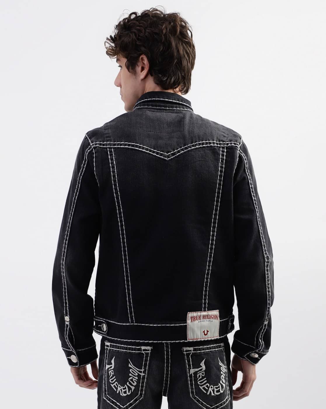 Buy TRUE RELIGION Denim Jacket with Flap Pockets Online | Ajio.com