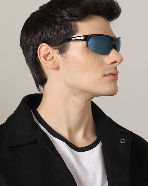 Black Wrap Around Sunglasses