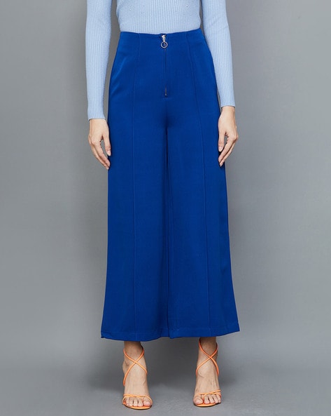 Paiti Pants in Royal Blue | Pleated trouser, Cropped trousers, Royal blue