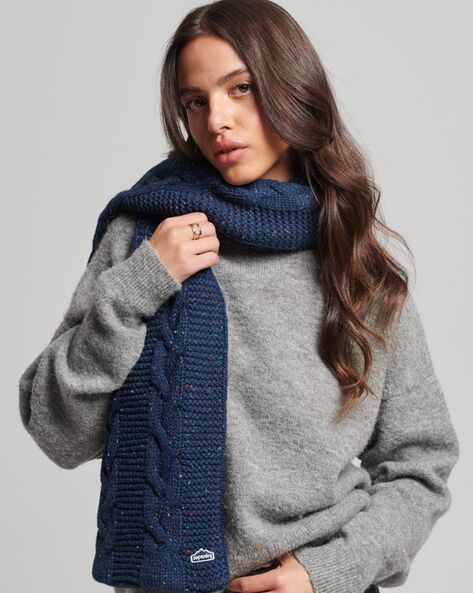Vintage Cable-Knit Scarf Price in India