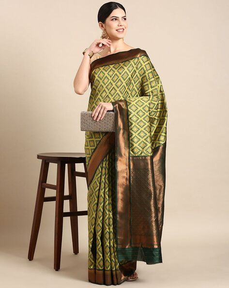 Buy Green Sarees for Women by Kalyan Silks Online