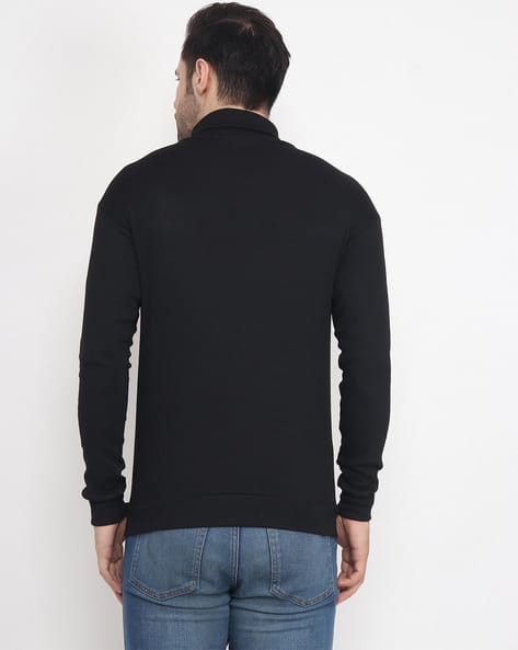 Buy Black Sweaters & Cardigans for Men by XOHY Online | Ajio.com