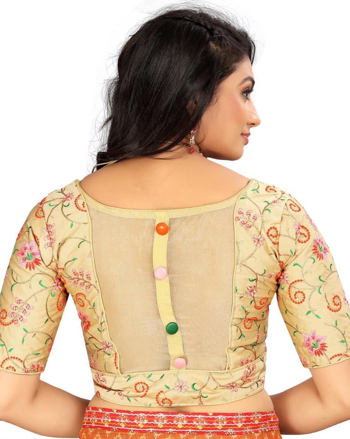 Buy Cream Blouses for Women by LEELA FASHION WOMEN'S CLOTHING Online