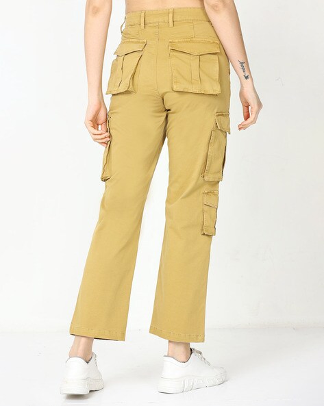 Women's flat front sales khaki pants