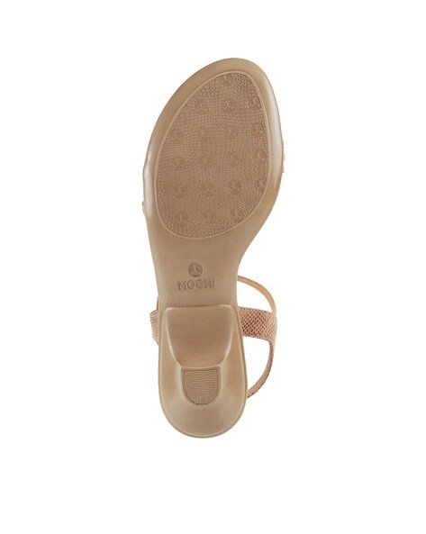 Buy Beige Heeled Sandals for Women by Mochi Online