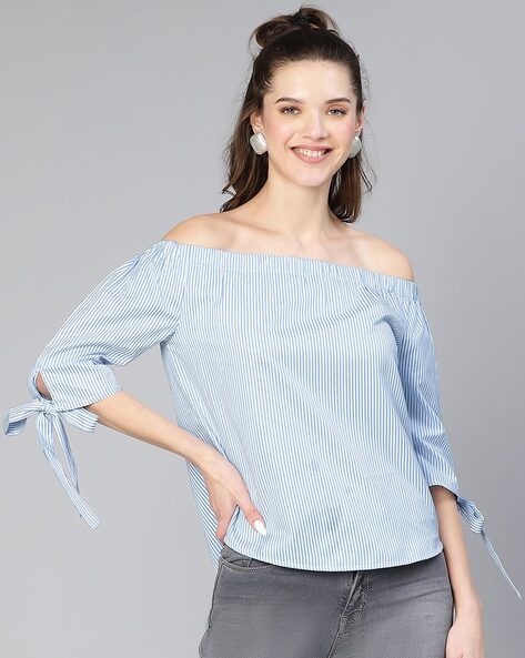 Buy Blue Tops for Women by Oxolloxo Online Ajio