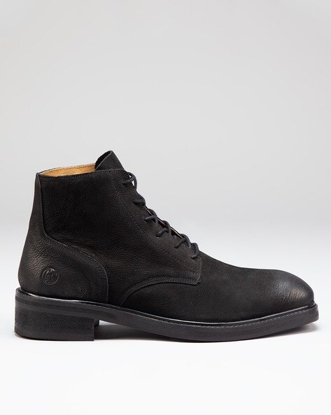 Vintage Officer Lace-Up Boots