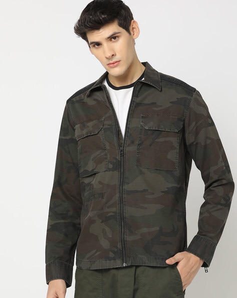 Buy Olive Green Jackets & Coats for Men by ECKO UNLTD Online