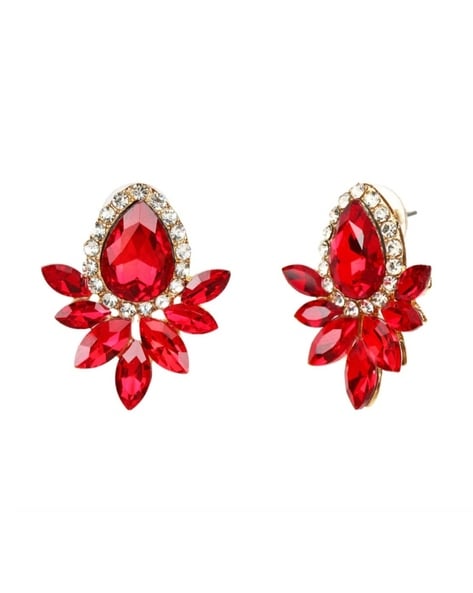 Buy Red Stone Surya Stud Online | Rishabh Jewellers - JewelFlix