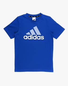 adidas kids Brand Print Round-Neck T-Shirt-picture-23
