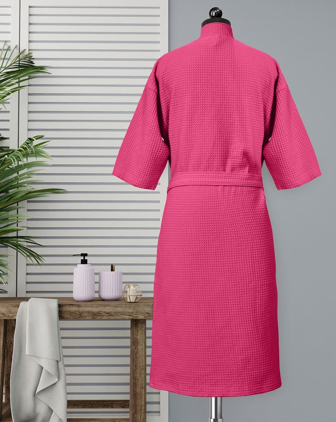 Lacylook Womens Soft Double Terry Cotton Solid Bathrobes Onion | Shawl  Coller Bathgown |
