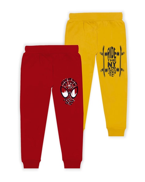 Red and yellow hot sale track pants